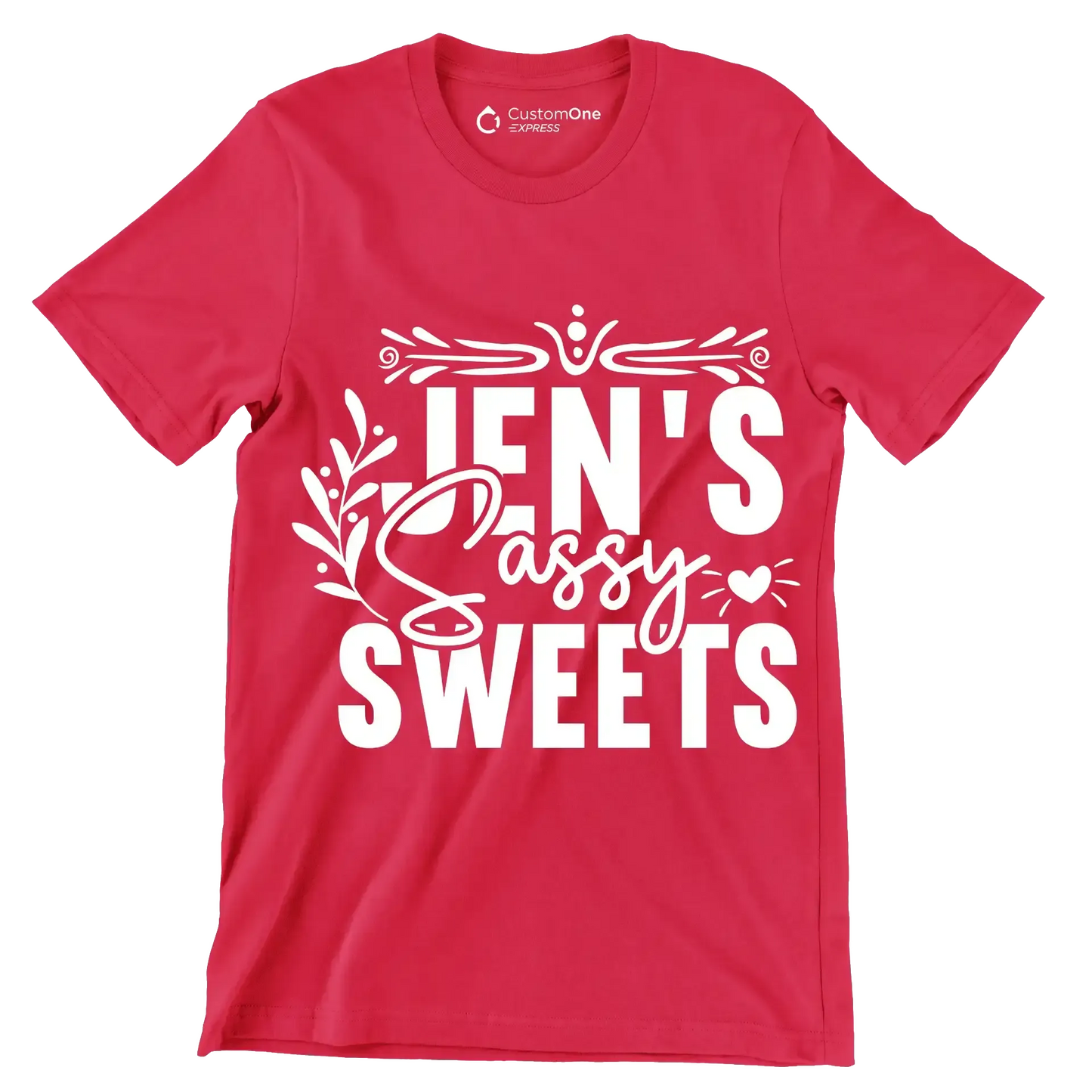 Jen's sassy sweets - Sarcasm Themed T-Shirt-Red-S-Custom One Express