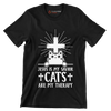 Jesus Is My Savior Cats - Cat Themed T-Shirt-Black-S-Custom One Express