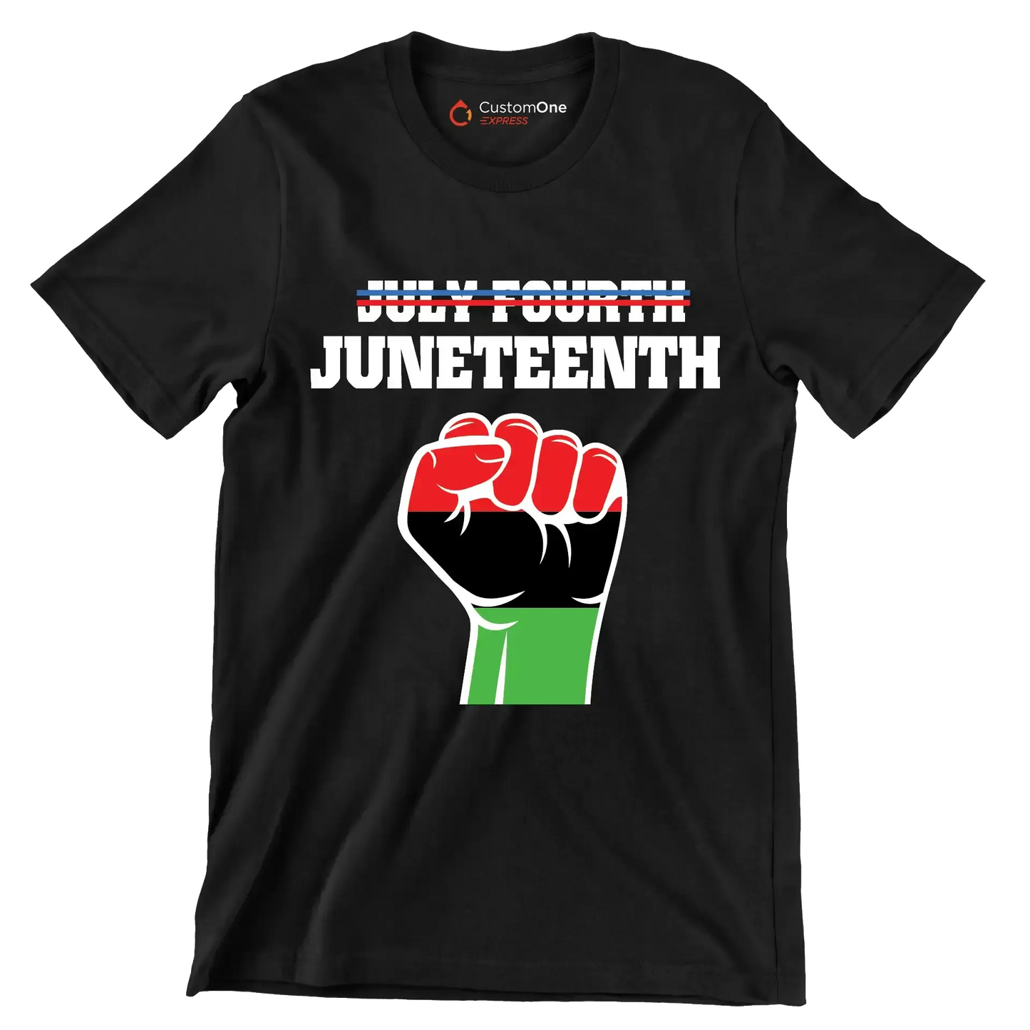 July fourth juneteenth - Martin Luther King T-Shirt-Black-S-Custom One Express
