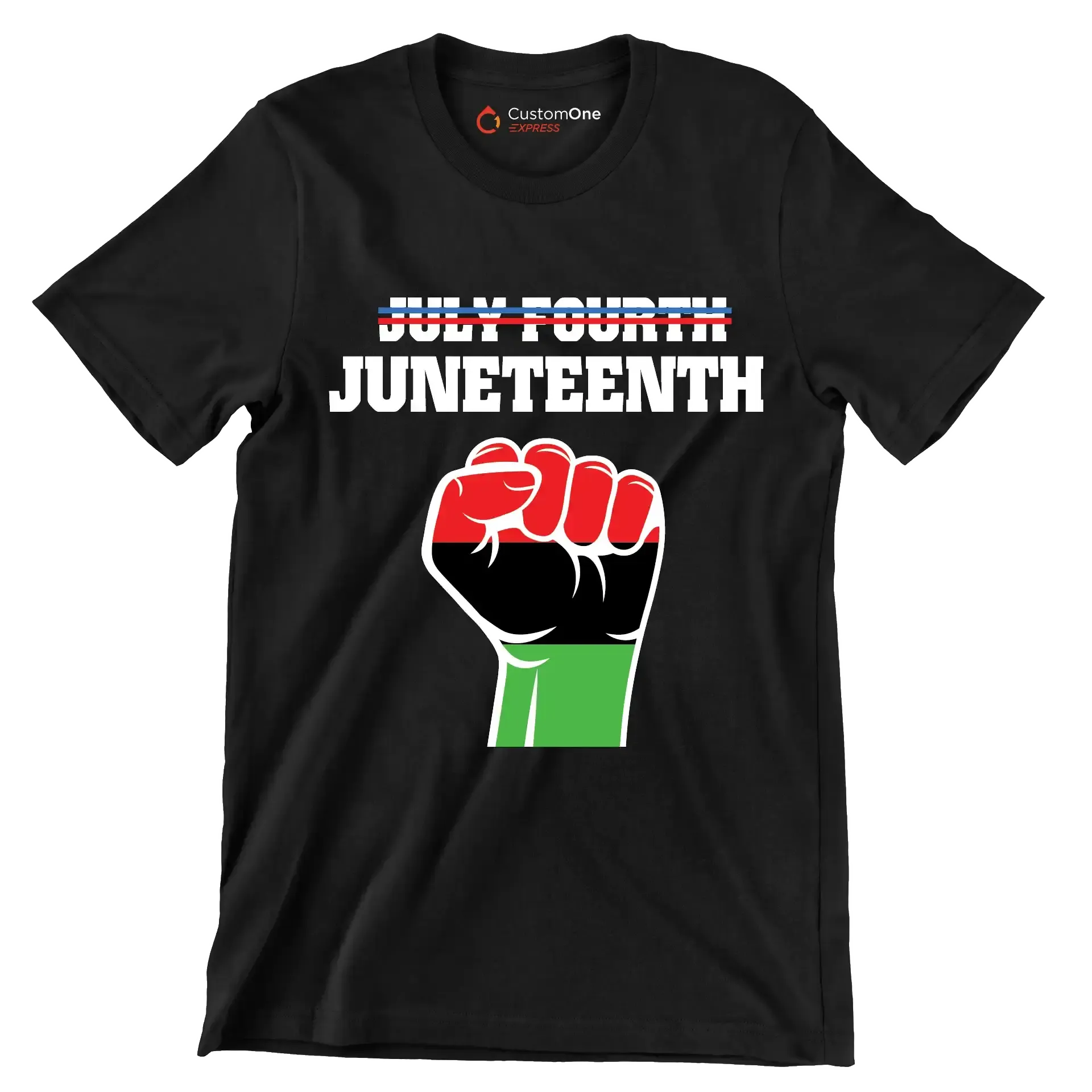 July fourth juneteenth - Martin Luther King T-Shirt-Black-S-Custom One Express