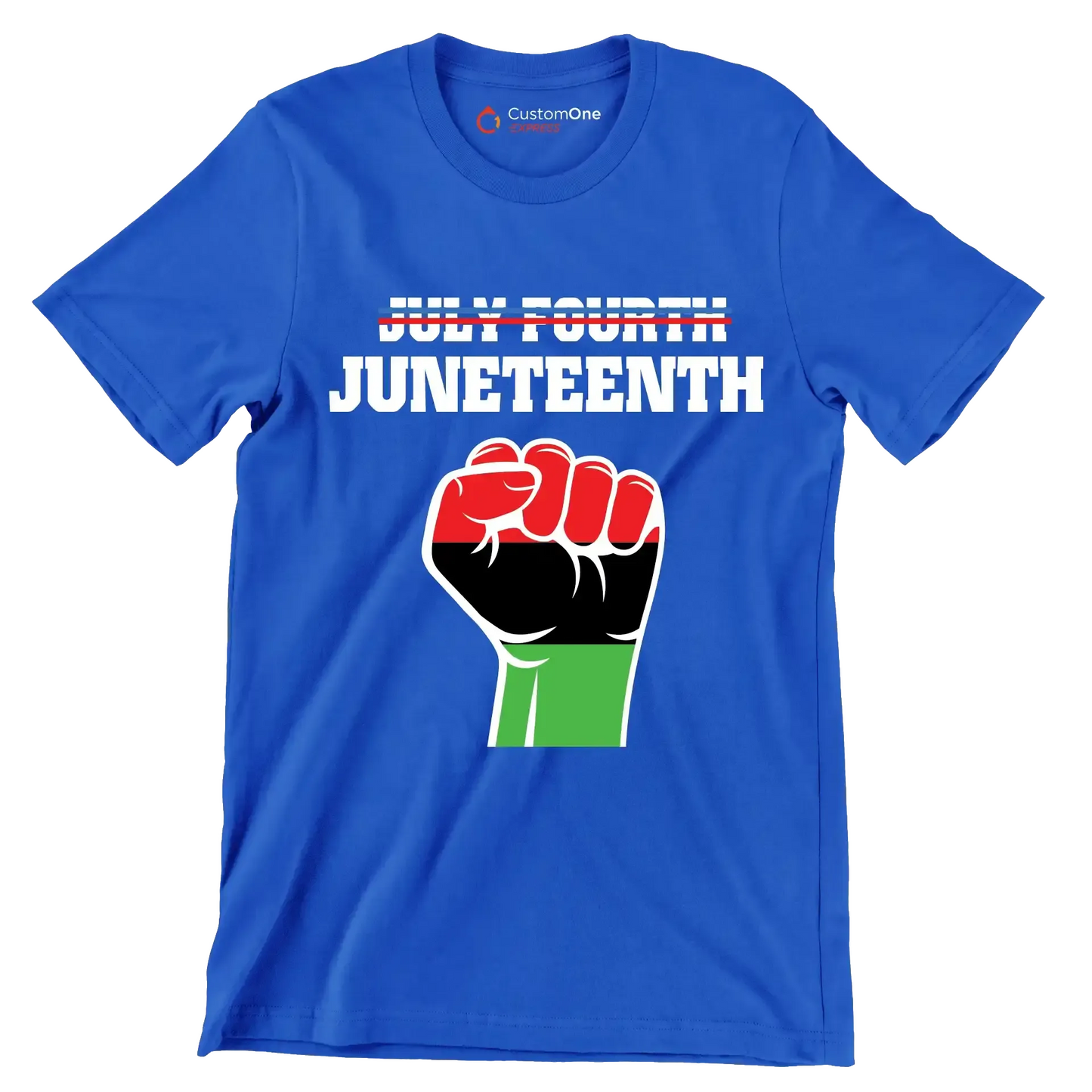 July fourth juneteenth - Martin Luther King T-Shirt-Blue-S-Custom One Express