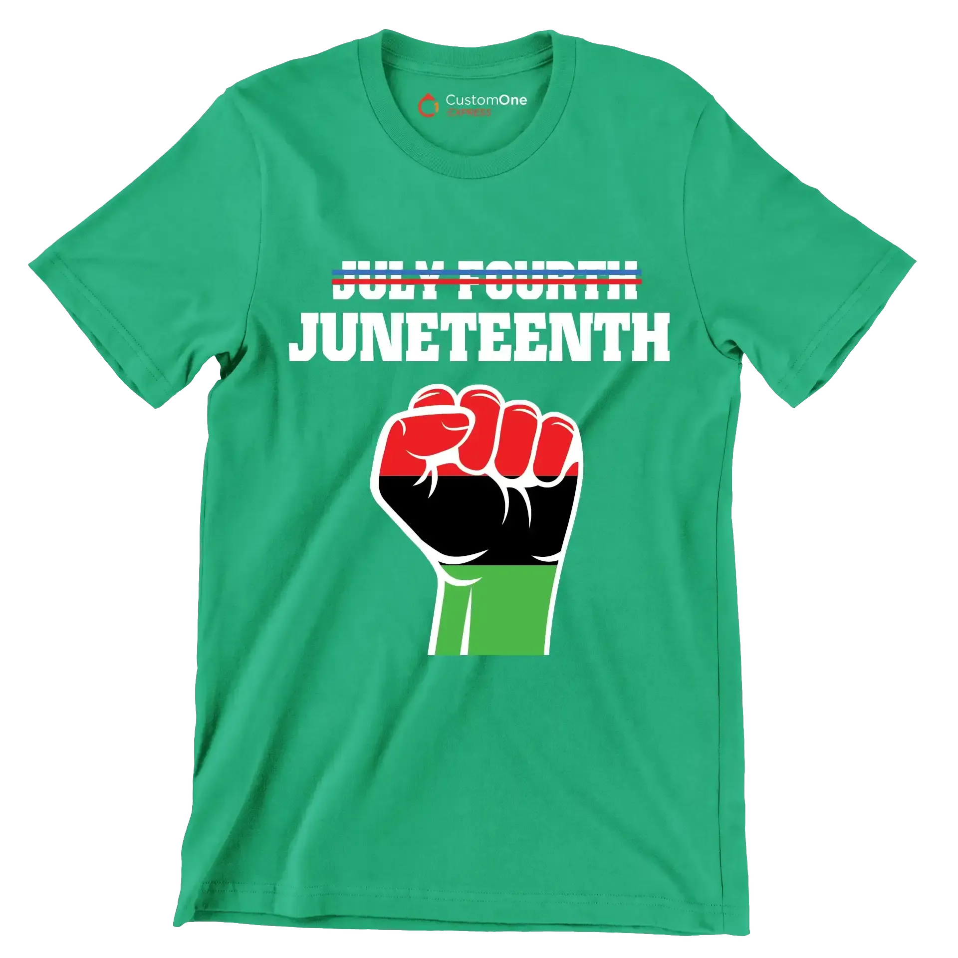 July fourth juneteenth - Martin Luther King T-Shirt-Green-S-Custom One Express
