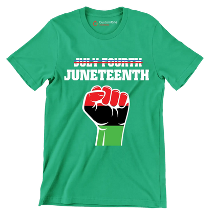 July fourth juneteenth - Martin Luther King T-Shirt-Green-S-Custom One Express