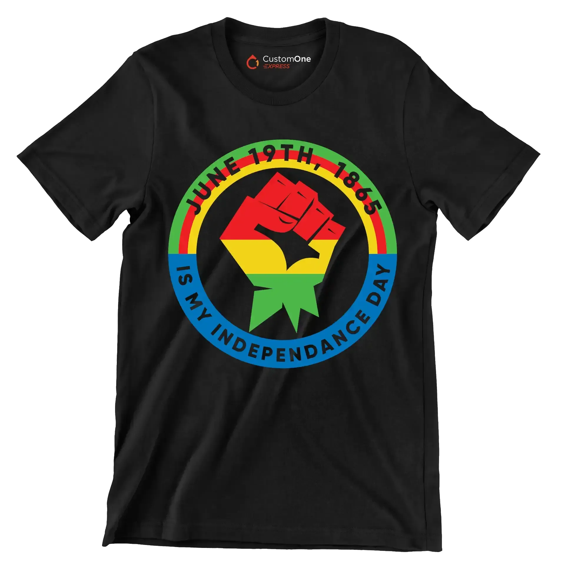 June 19th 1865 is my independence day - Martin Luther King T-Shirt-Black-S-Custom One Express