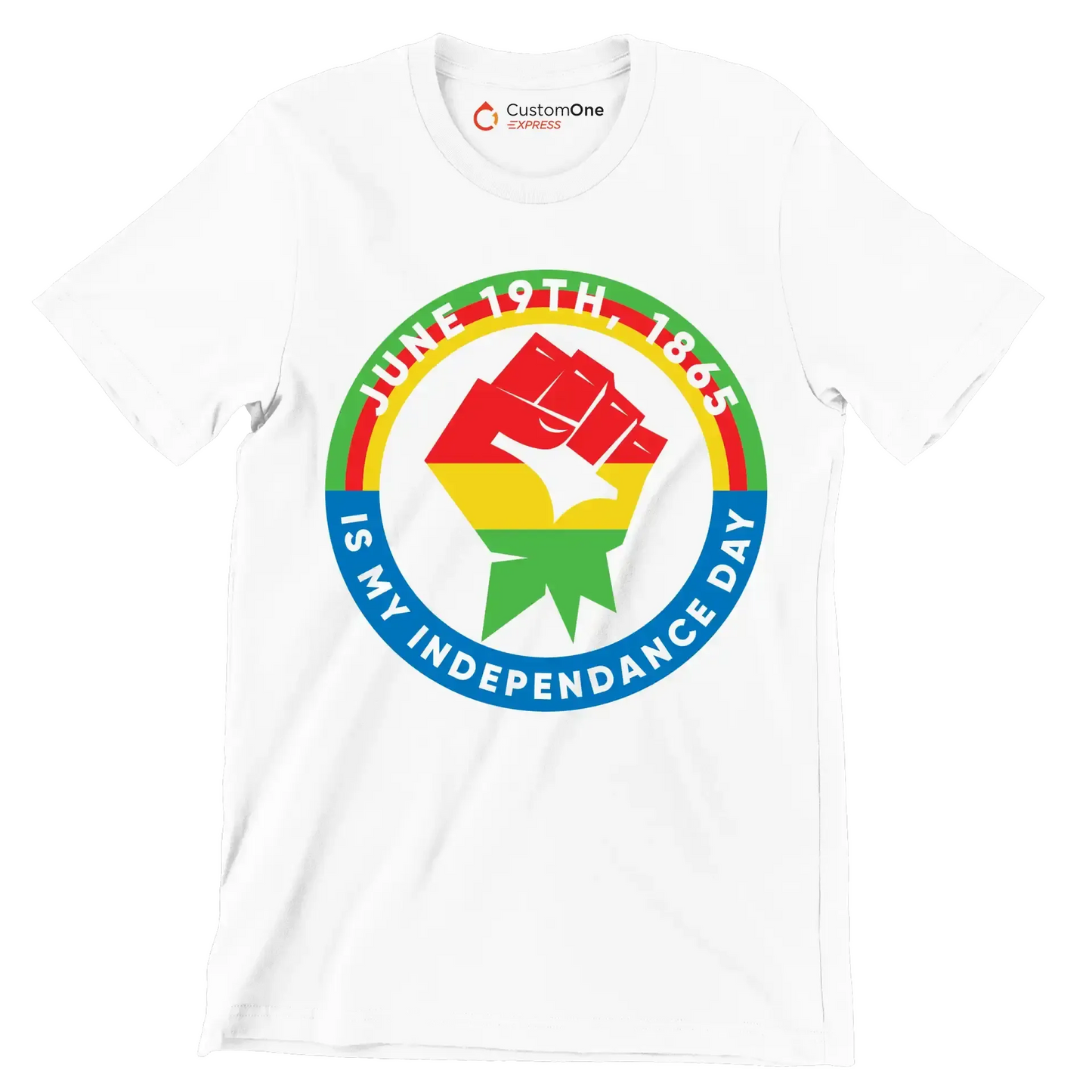 June 19th 1865 is my independence day - Martin Luther King T-Shirt-White-S-Custom One Express