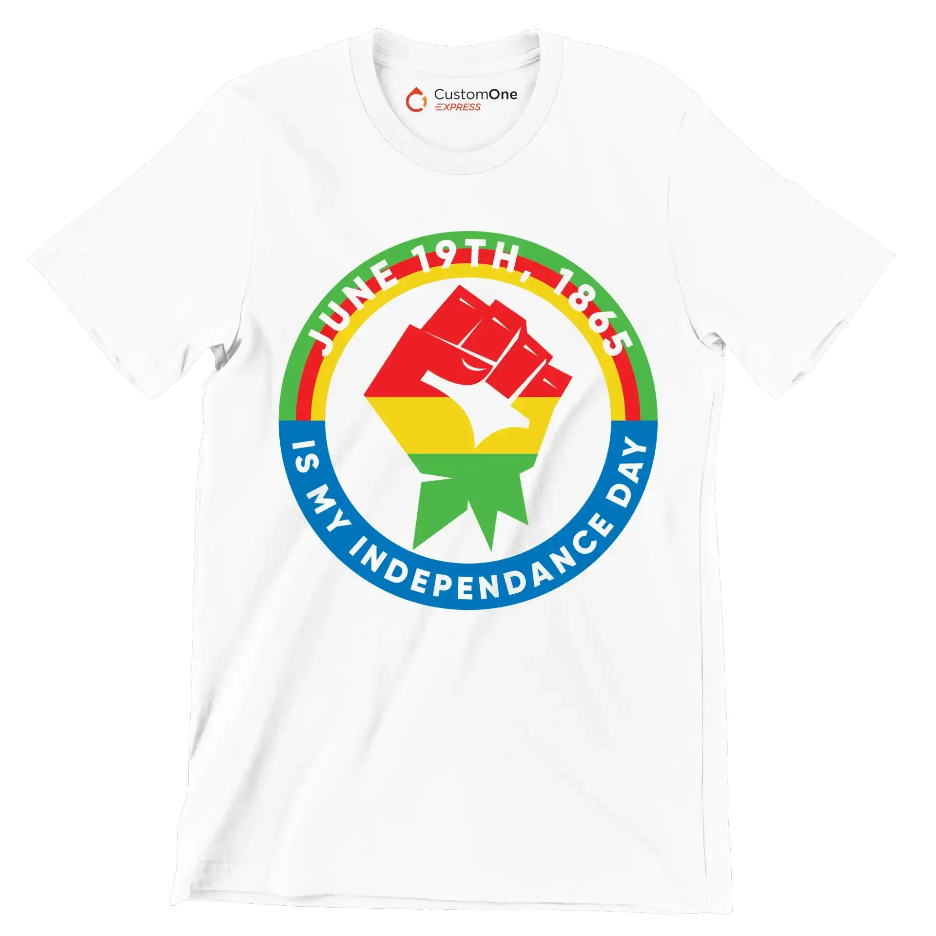 June 19th 1865 is my independence day - Martin Luther King T-Shirt-White-S-Custom One Express