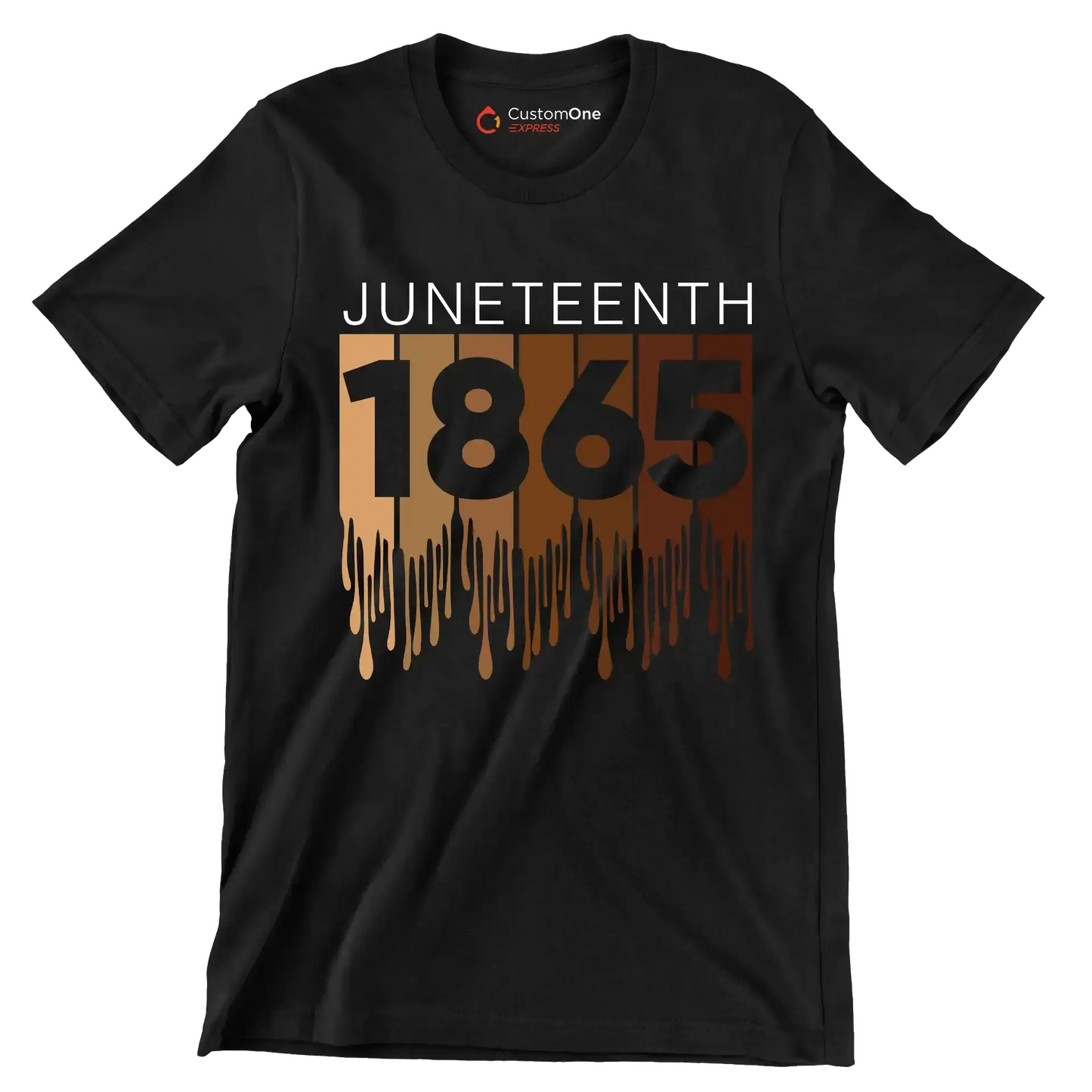 Juneteenth 1865 - Martin Luther King T-Shirt-Black-S-Custom One Express