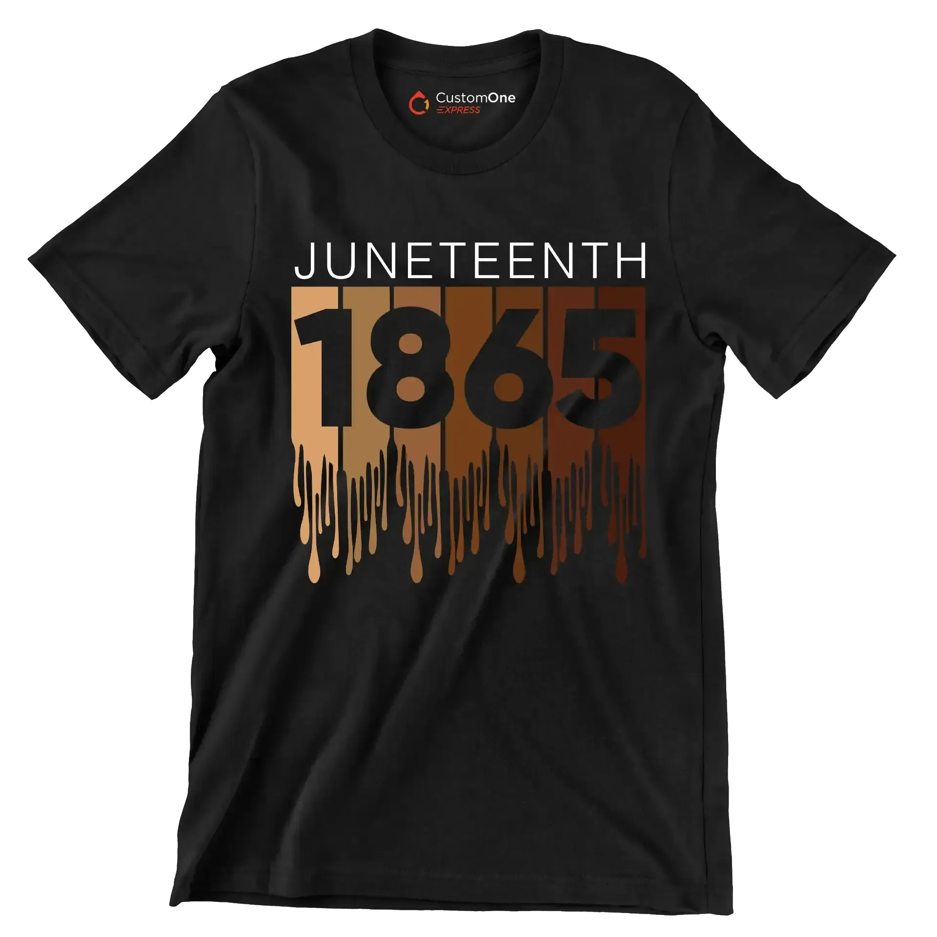 Juneteenth 1865 - Martin Luther King T-Shirt-Black-S-Custom One Express