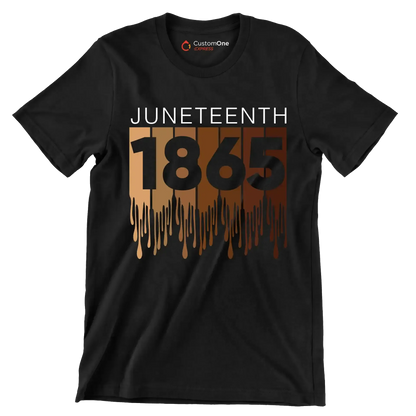 Juneteenth 1865 - Martin Luther King T-Shirt-Black-S-Custom One Express