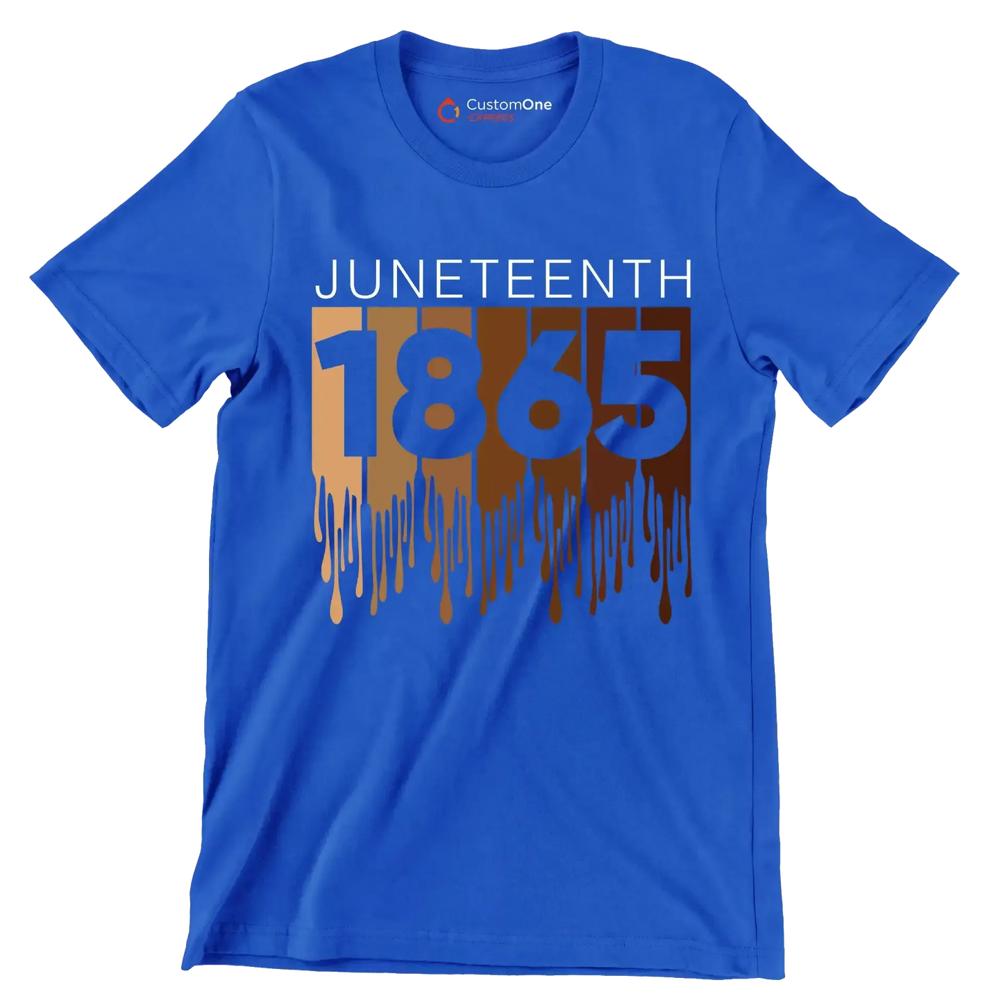 Juneteenth 1865 - Martin Luther King T-Shirt-Blue-S-Custom One Express