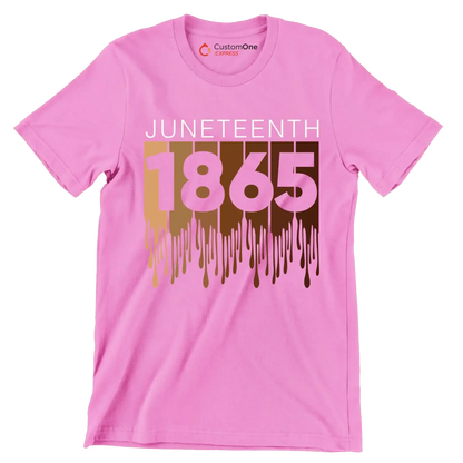 Juneteenth 1865 - Martin Luther King T-Shirt-Pink-S-Custom One Express