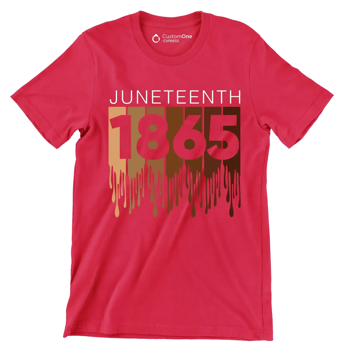 Juneteenth 1865 - Martin Luther King T-Shirt-Red-S-Custom One Express