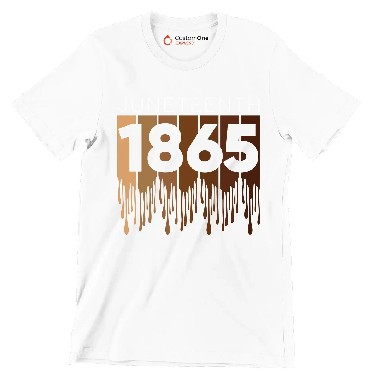 Juneteenth 1865 - Martin Luther King T-Shirt-White-S-Custom One Express