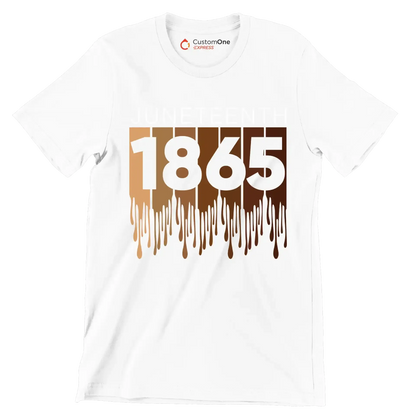 Juneteenth 1865 - Martin Luther King T-Shirt-White-S-Custom One Express