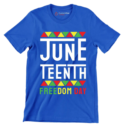Juneteenth Freedom Day.jpg - Martin Luther King T-Shirt-Blue-S-Custom One Express