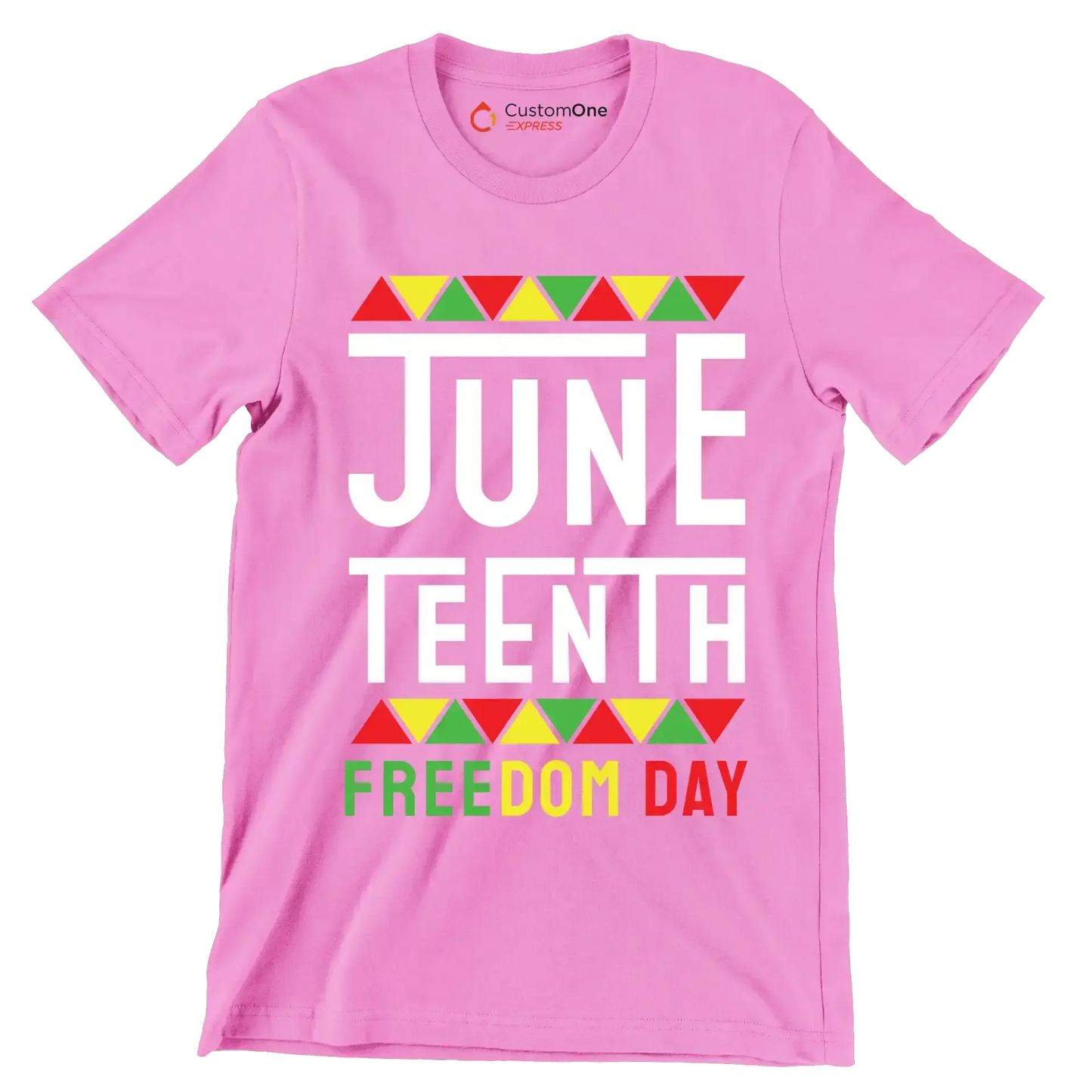 Juneteenth Freedom Day.jpg - Martin Luther King T-Shirt-Pink-S-Custom One Express