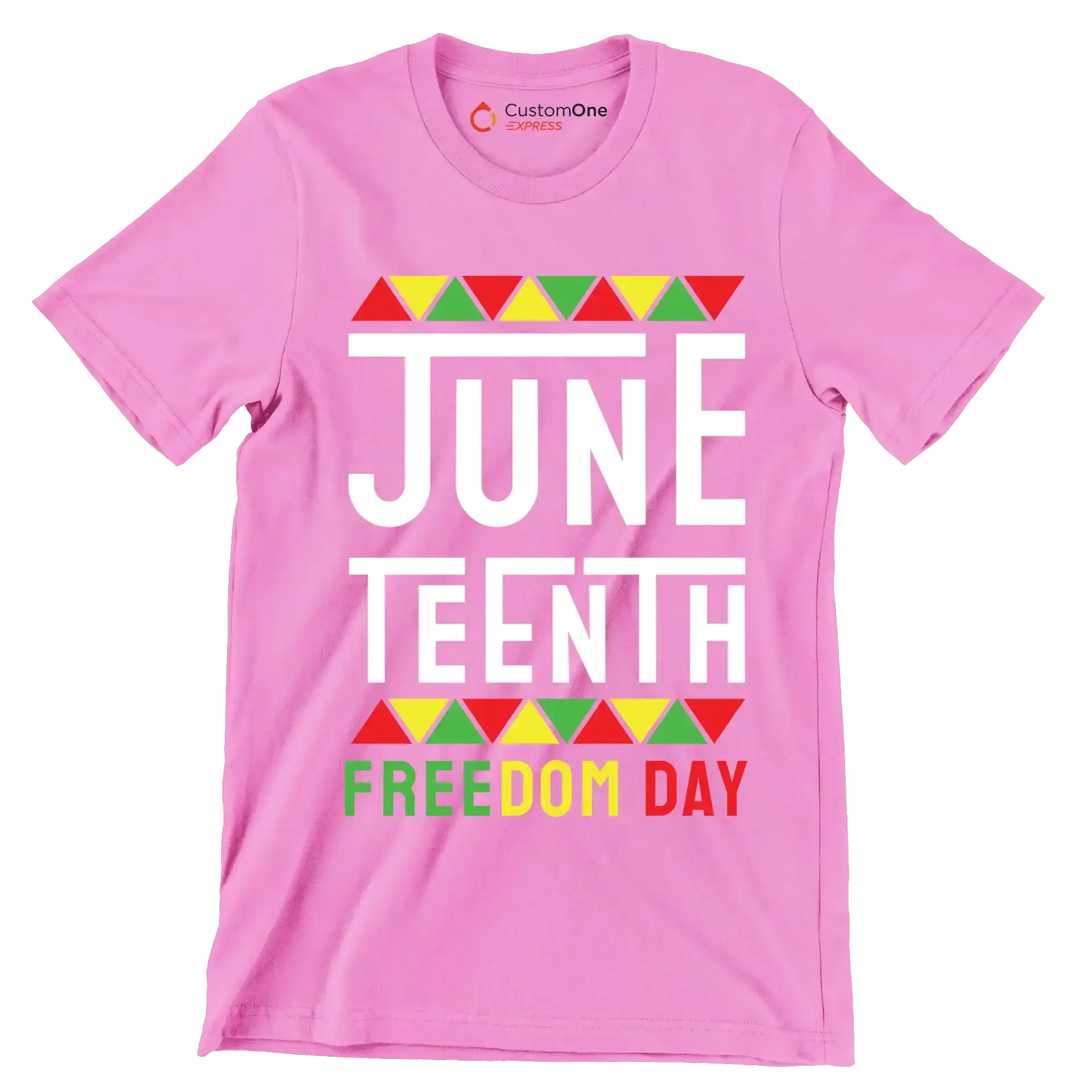 Juneteenth Freedom Day.jpg - Martin Luther King T-Shirt-Pink-S-Custom One Express