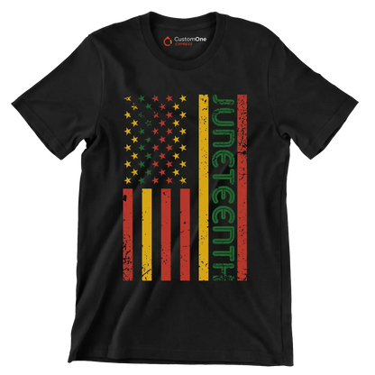 Juneteenth - Martin Luther King T-Shirt-Black-S-Custom One Express
