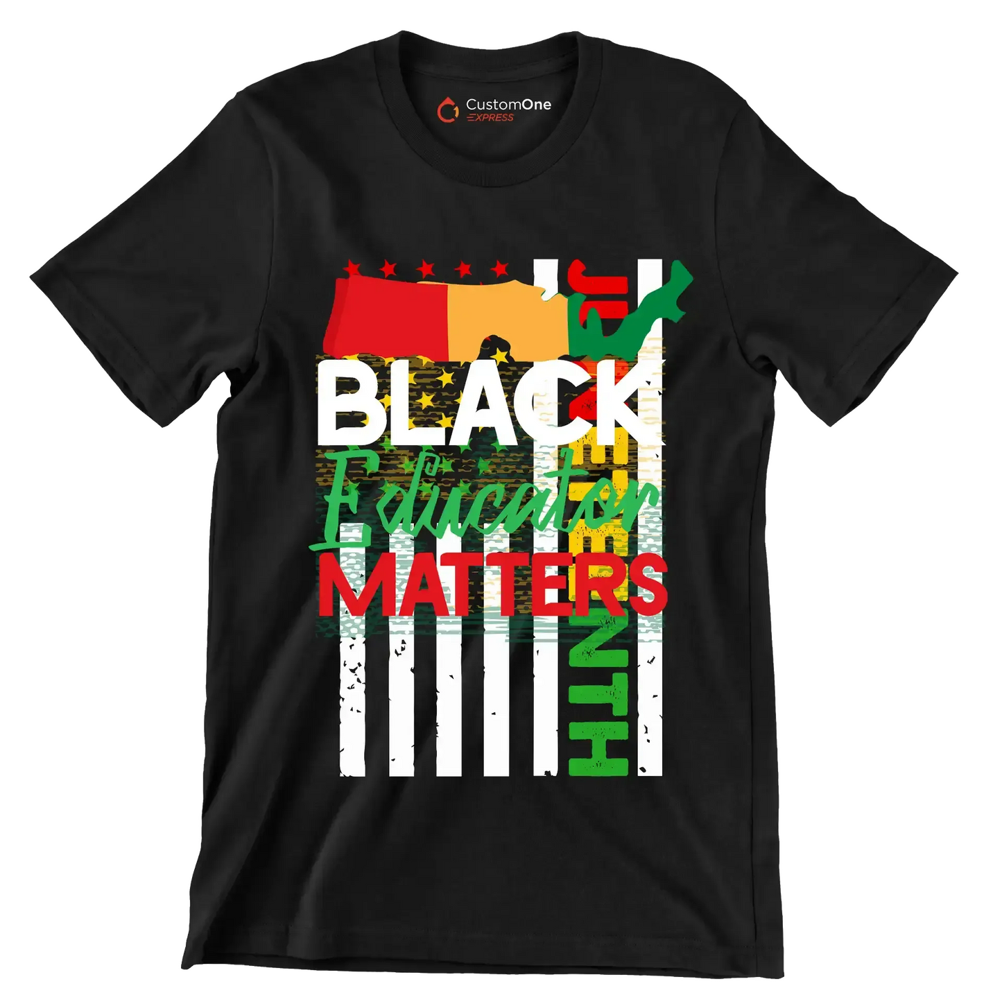 Juneteenth - Martin Luther King T-Shirt-Black-S-Custom One Express