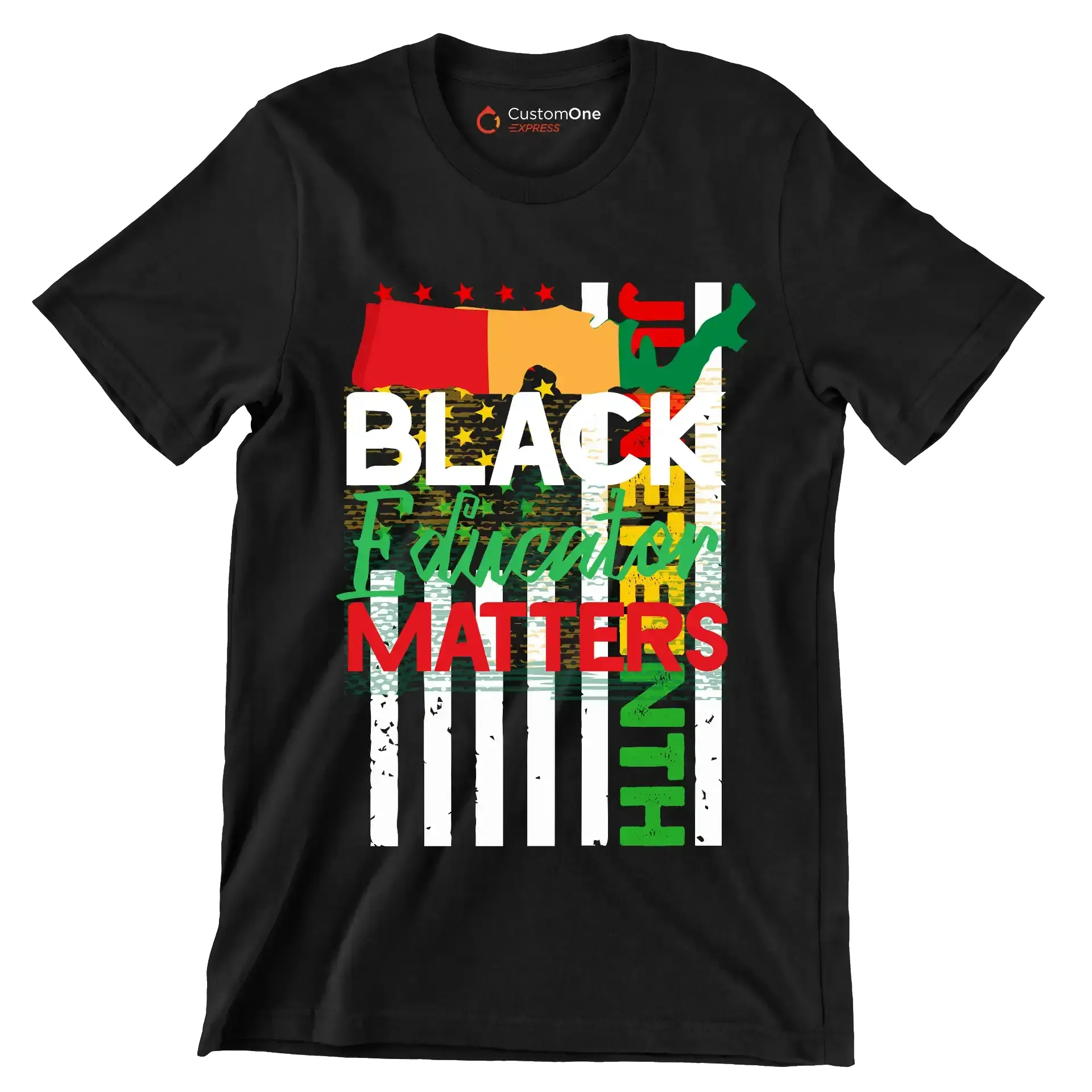 Juneteenth - Martin Luther King T-Shirt-Black-S-Custom One Express