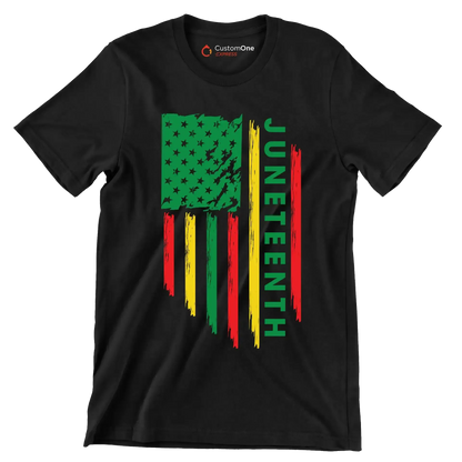 Juneteenth - Martin Luther King T-Shirt-Black-S-Custom One Express