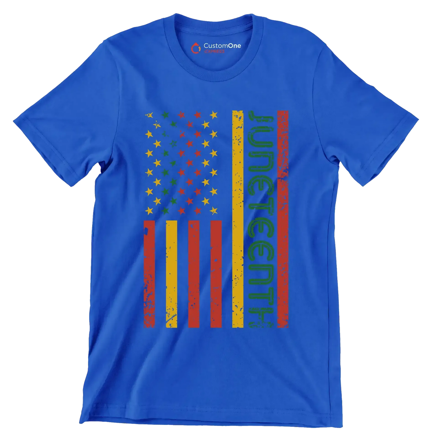 Juneteenth - Martin Luther King T-Shirt-Blue-S-Custom One Express