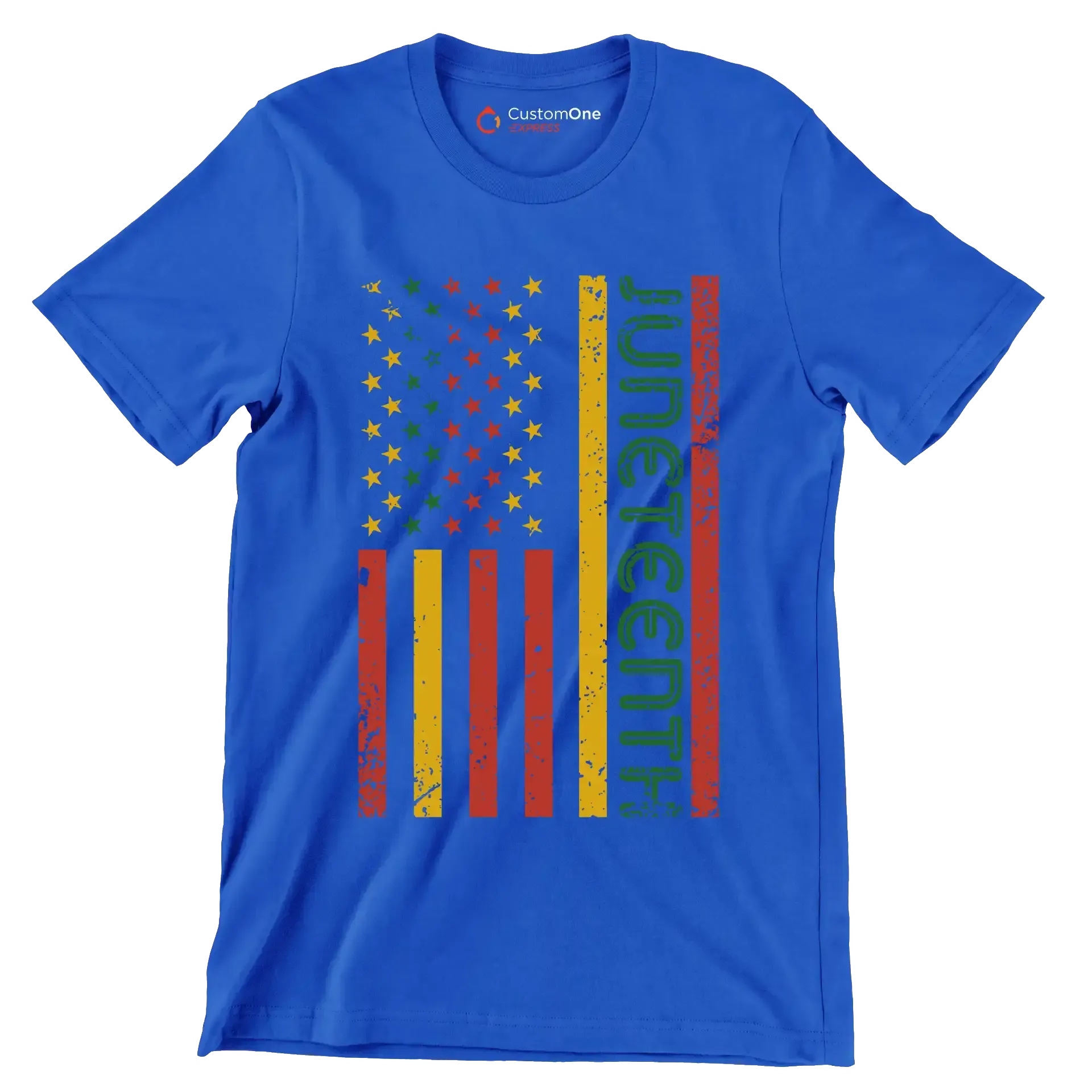 Juneteenth - Martin Luther King T-Shirt-Blue-S-Custom One Express