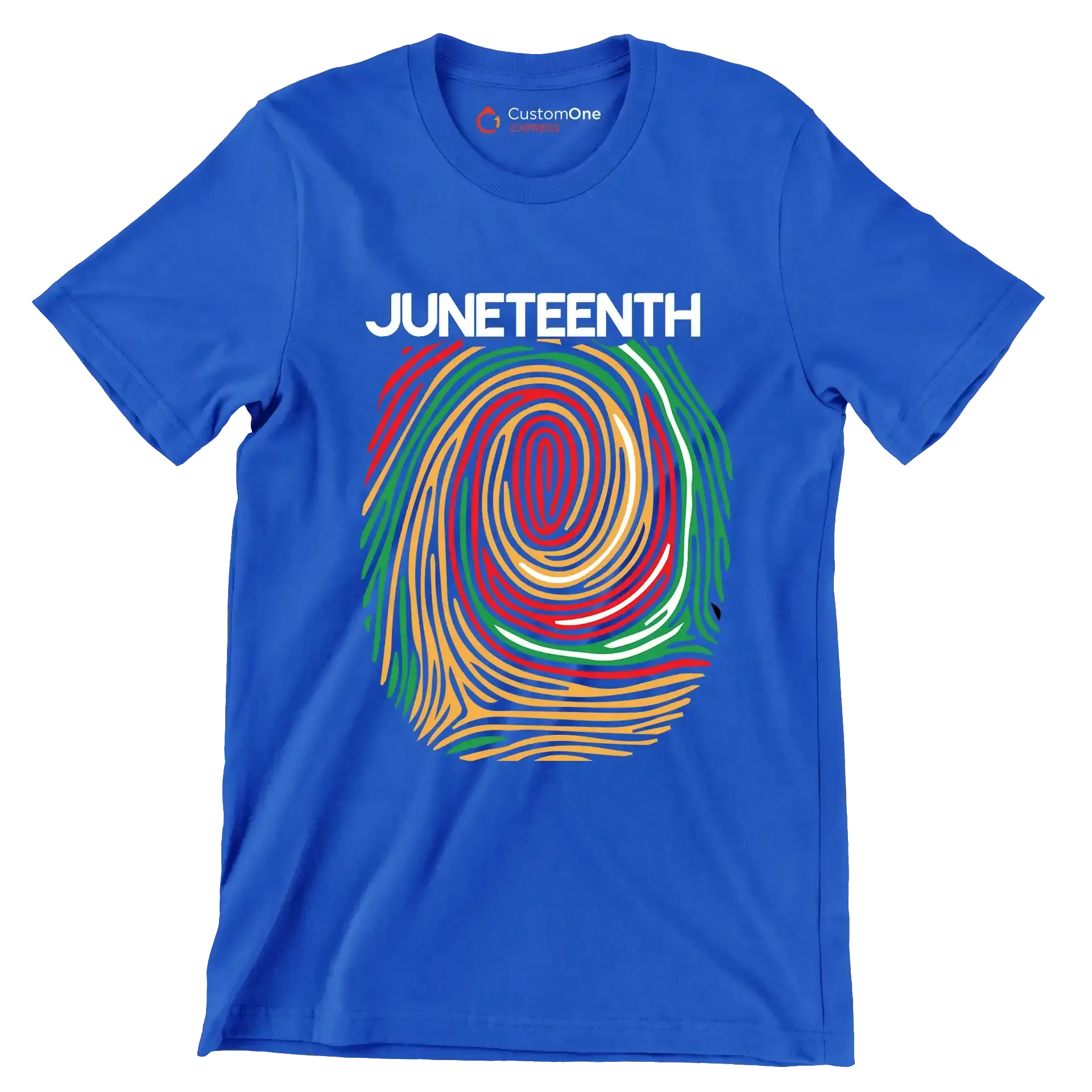 Juneteenth - Martin Luther King T-Shirt-Blue-S-Custom One Express
