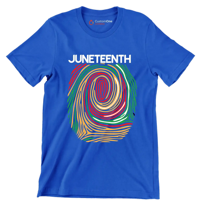 Juneteenth - Martin Luther King T-Shirt-Blue-S-Custom One Express