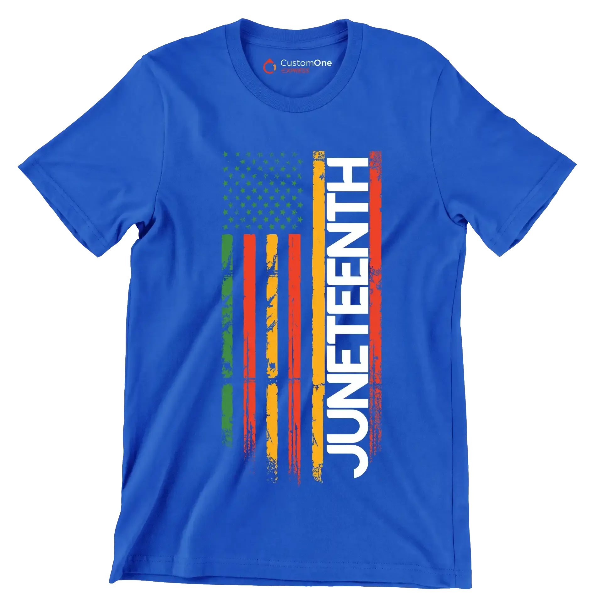Juneteenth - Martin Luther King T-Shirt-Blue-S-Custom One Express