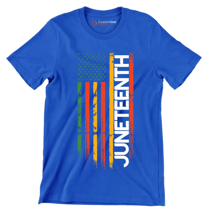 Juneteenth - Martin Luther King T-Shirt-Blue-S-Custom One Express