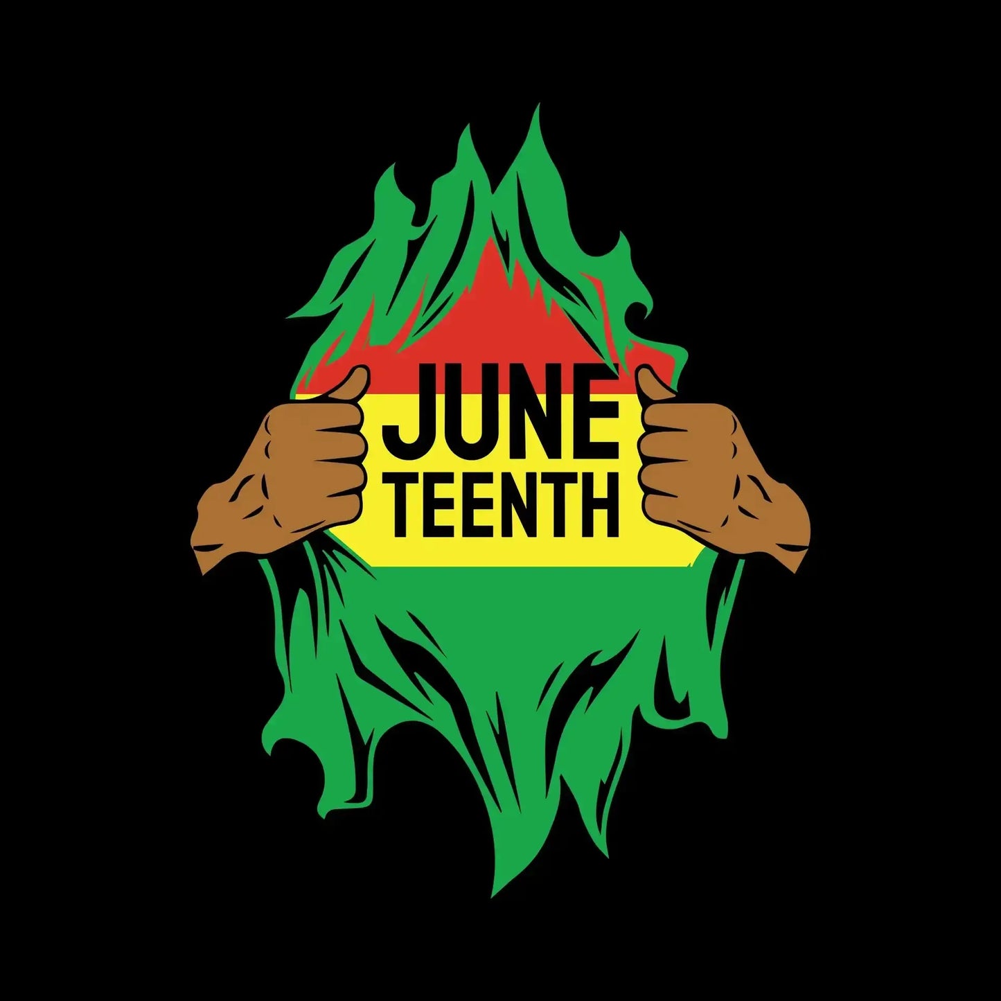 Juneteenth - Martin Luther King T-Shirt-Black-S-Custom One Express