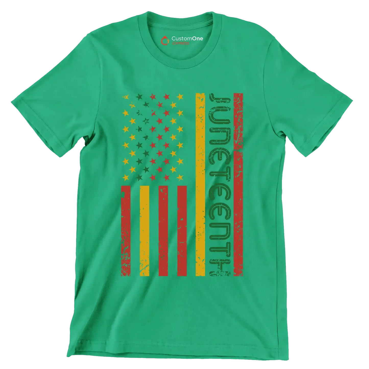 Juneteenth - Martin Luther King T-Shirt-Green-S-Custom One Express