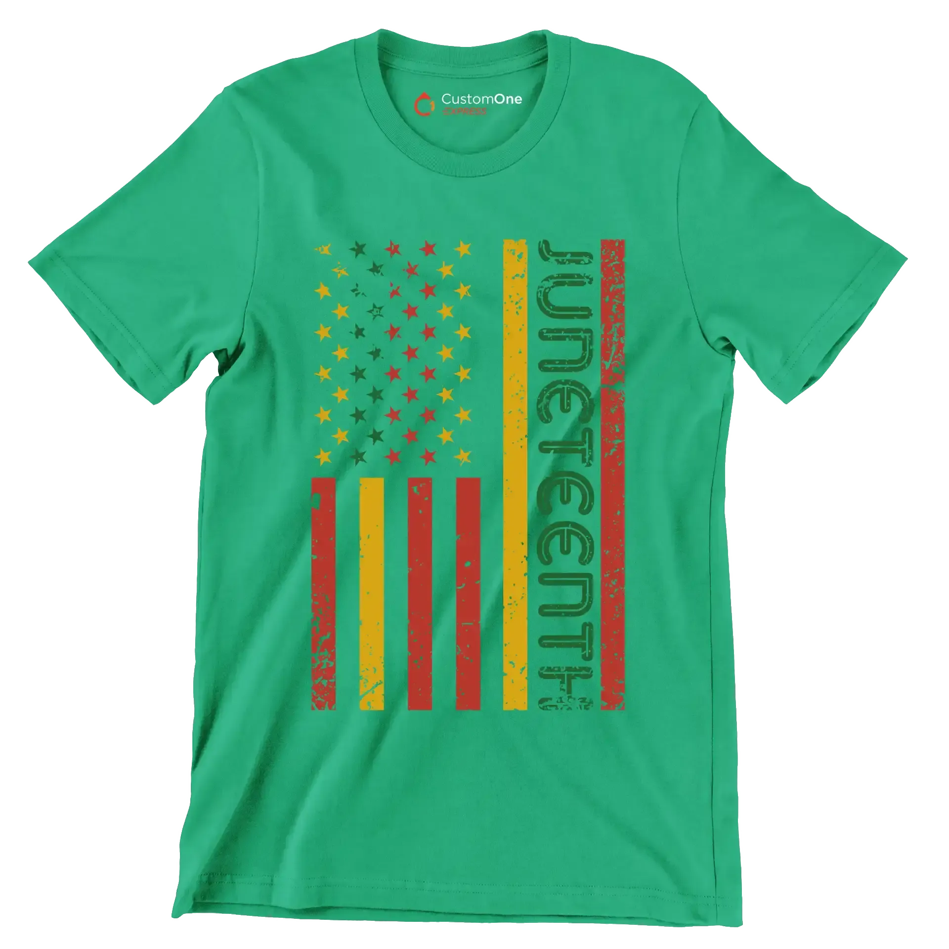 Juneteenth - Martin Luther King T-Shirt-Green-S-Custom One Express