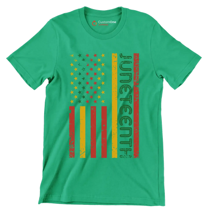 Juneteenth - Martin Luther King T-Shirt-Green-S-Custom One Express