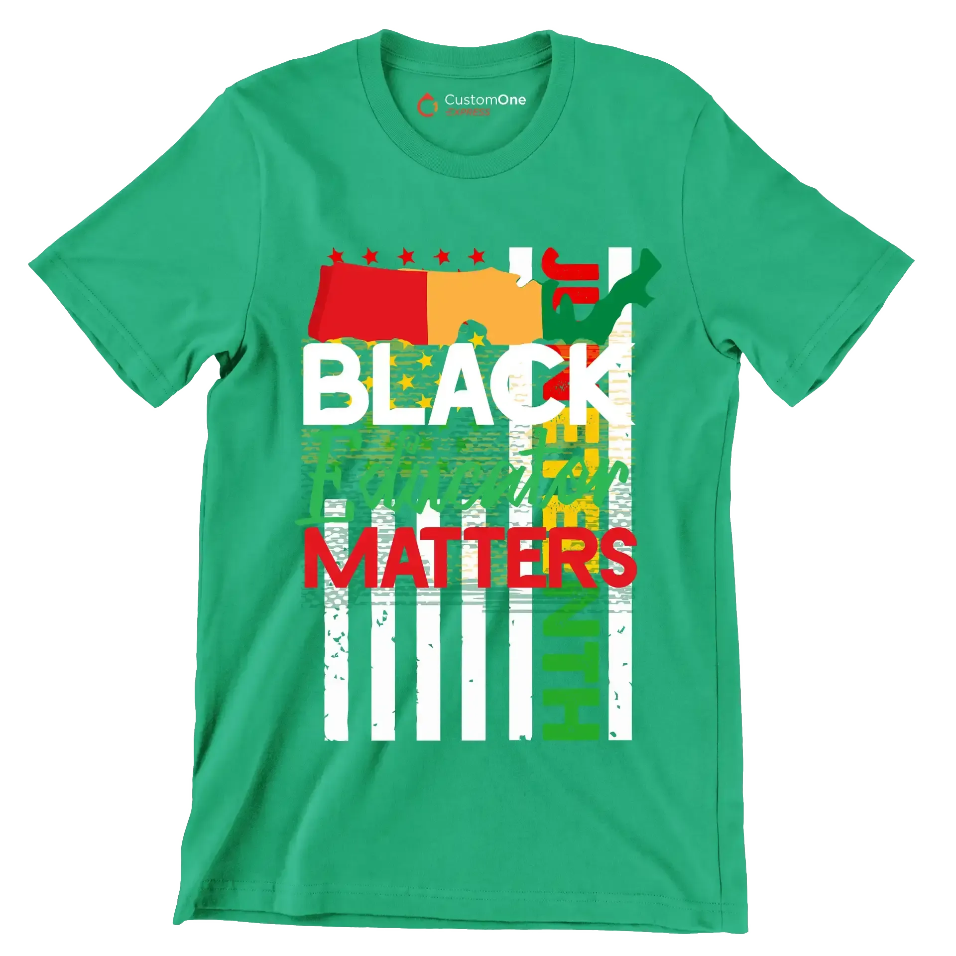 Juneteenth - Martin Luther King T-Shirt-Green-S-Custom One Express