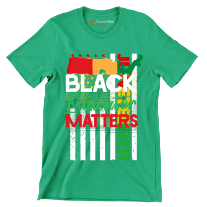 Juneteenth - Martin Luther King T-Shirt-Green-S-Custom One Express