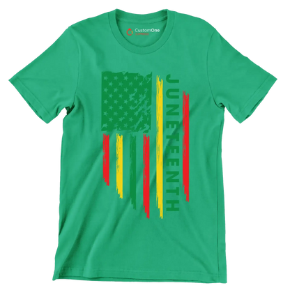 Juneteenth - Martin Luther King T-Shirt-Green-S-Custom One Express
