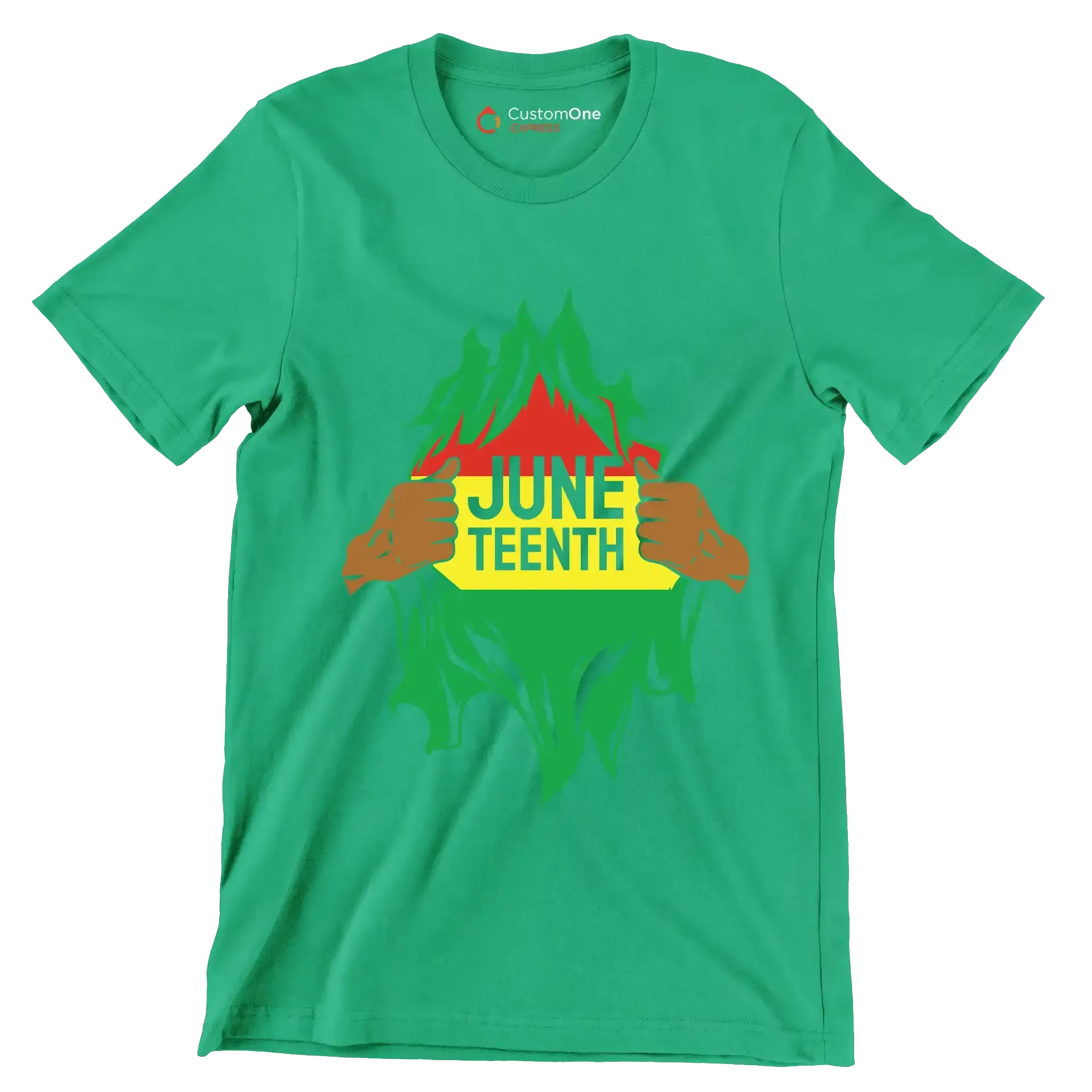 Juneteenth - Martin Luther King T-Shirt-Green-S-Custom One Express