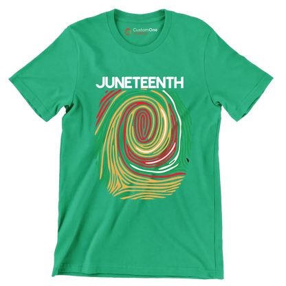 Juneteenth - Martin Luther King T-Shirt-Green-S-Custom One Express