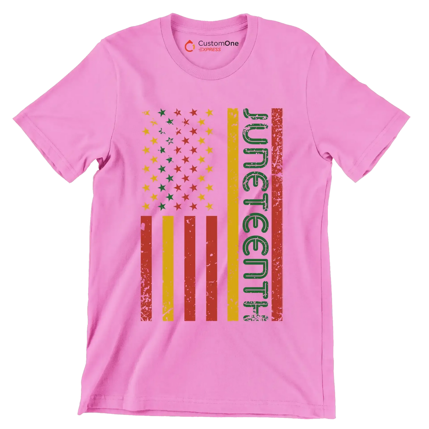 Juneteenth - Martin Luther King T-Shirt-Pink-S-Custom One Express