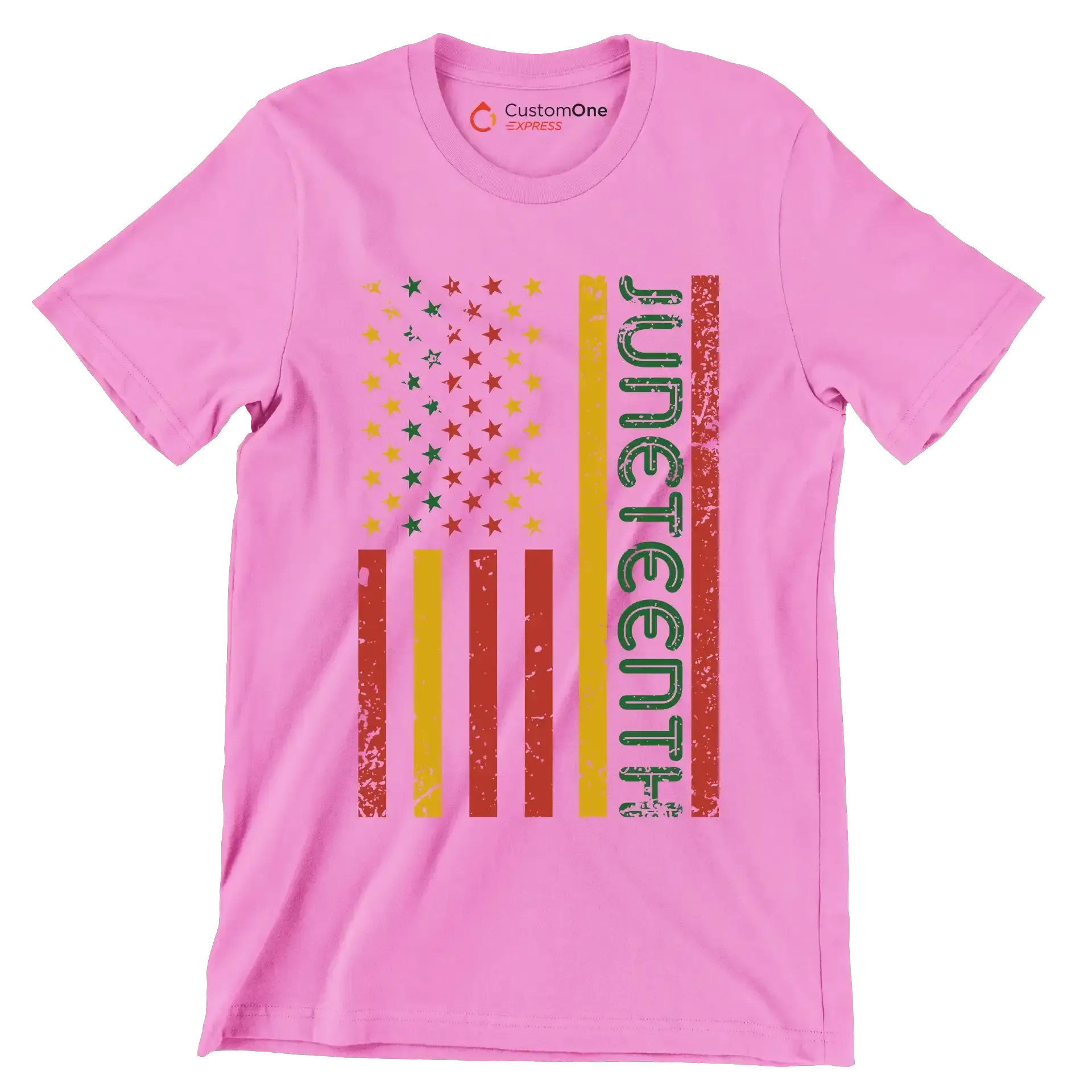 Juneteenth - Martin Luther King T-Shirt-Pink-S-Custom One Express