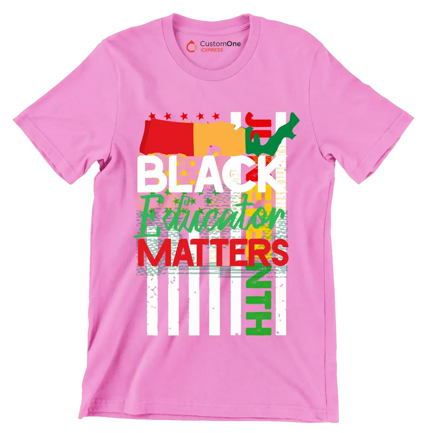 Juneteenth - Martin Luther King T-Shirt-Pink-S-Custom One Express