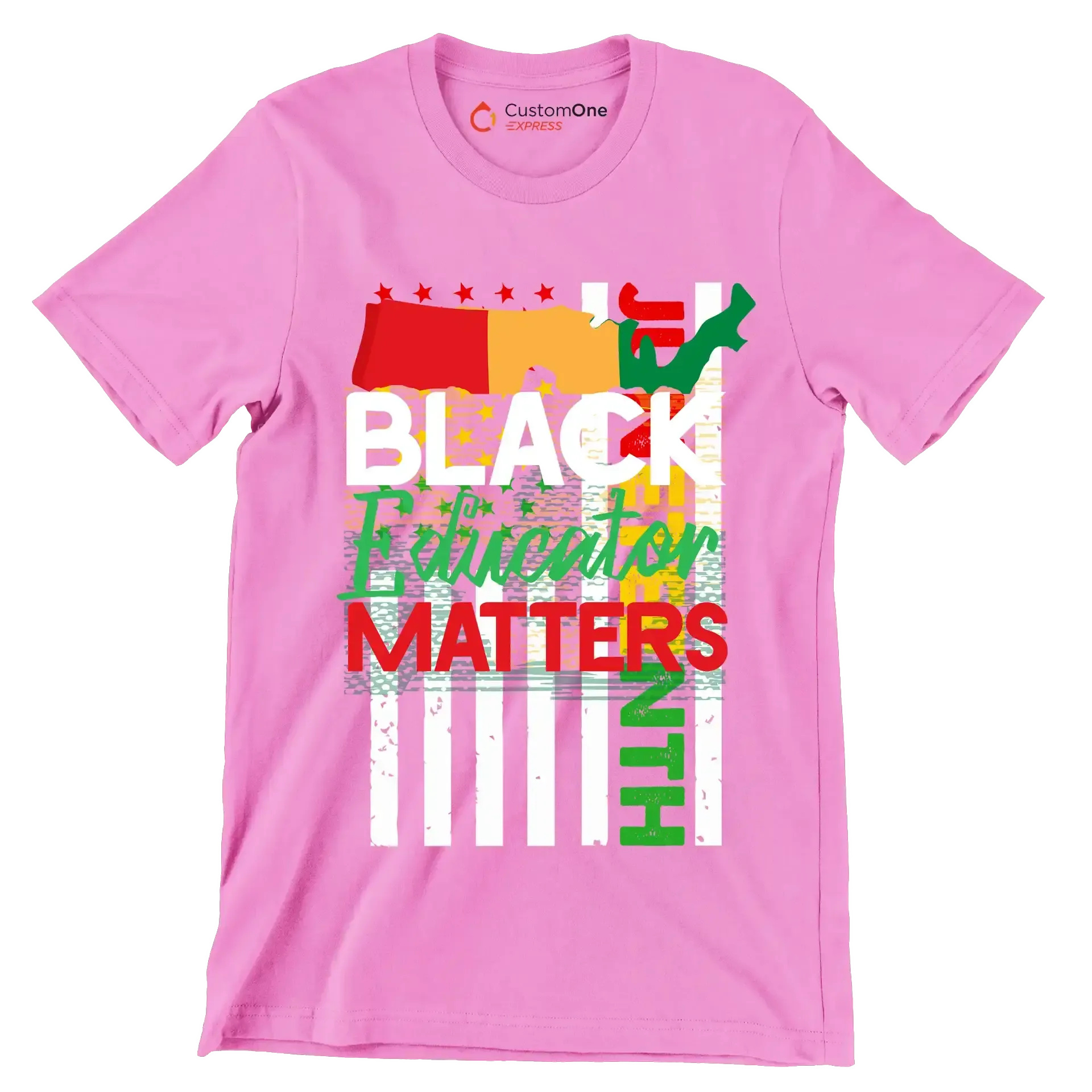 Juneteenth - Martin Luther King T-Shirt-Pink-S-Custom One Express