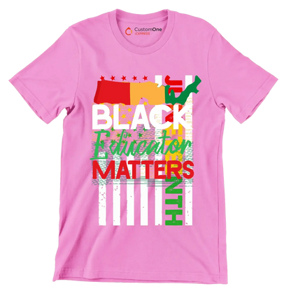 Juneteenth - Martin Luther King T-Shirt-Pink-S-Custom One Express