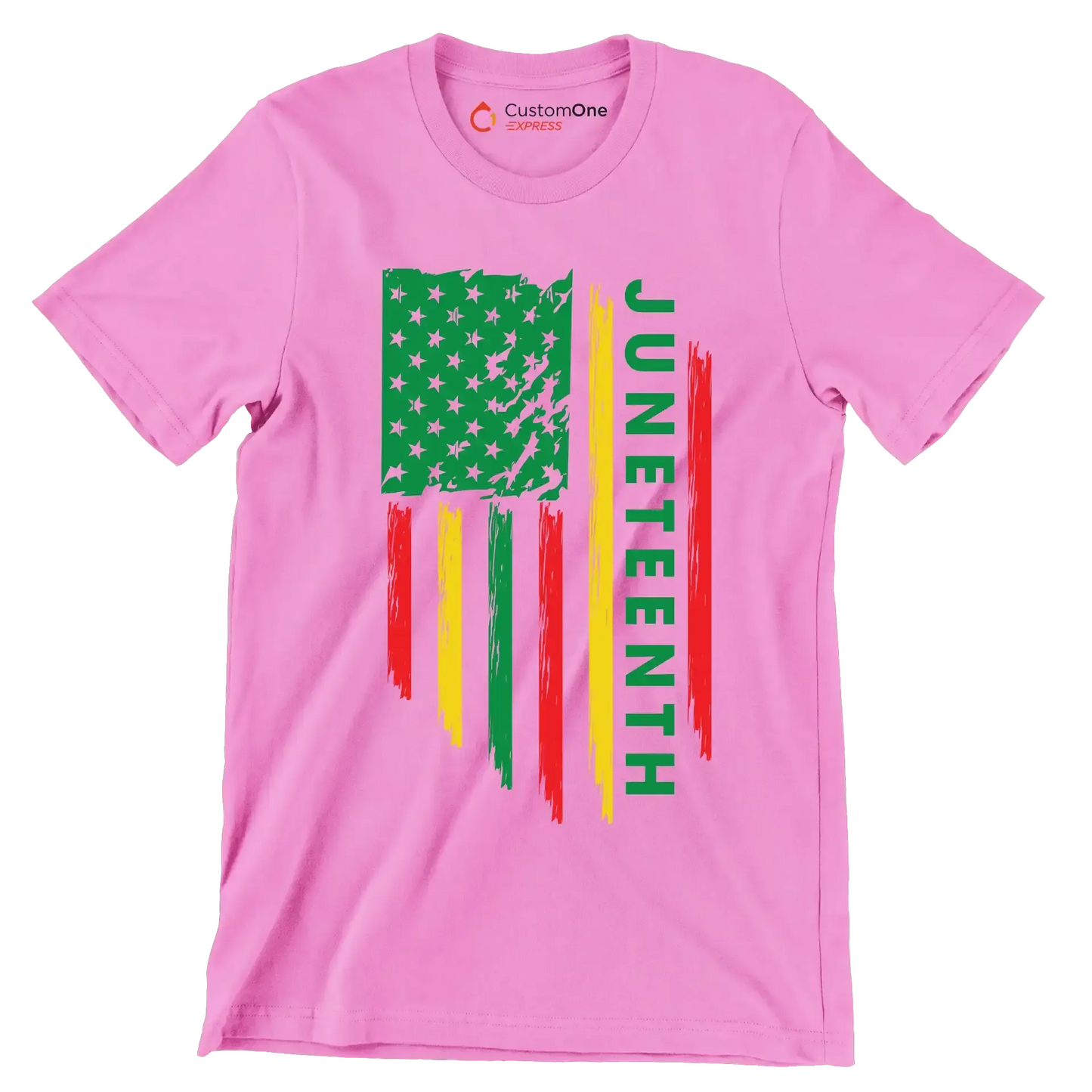 Juneteenth - Martin Luther King T-Shirt-Pink-S-Custom One Express