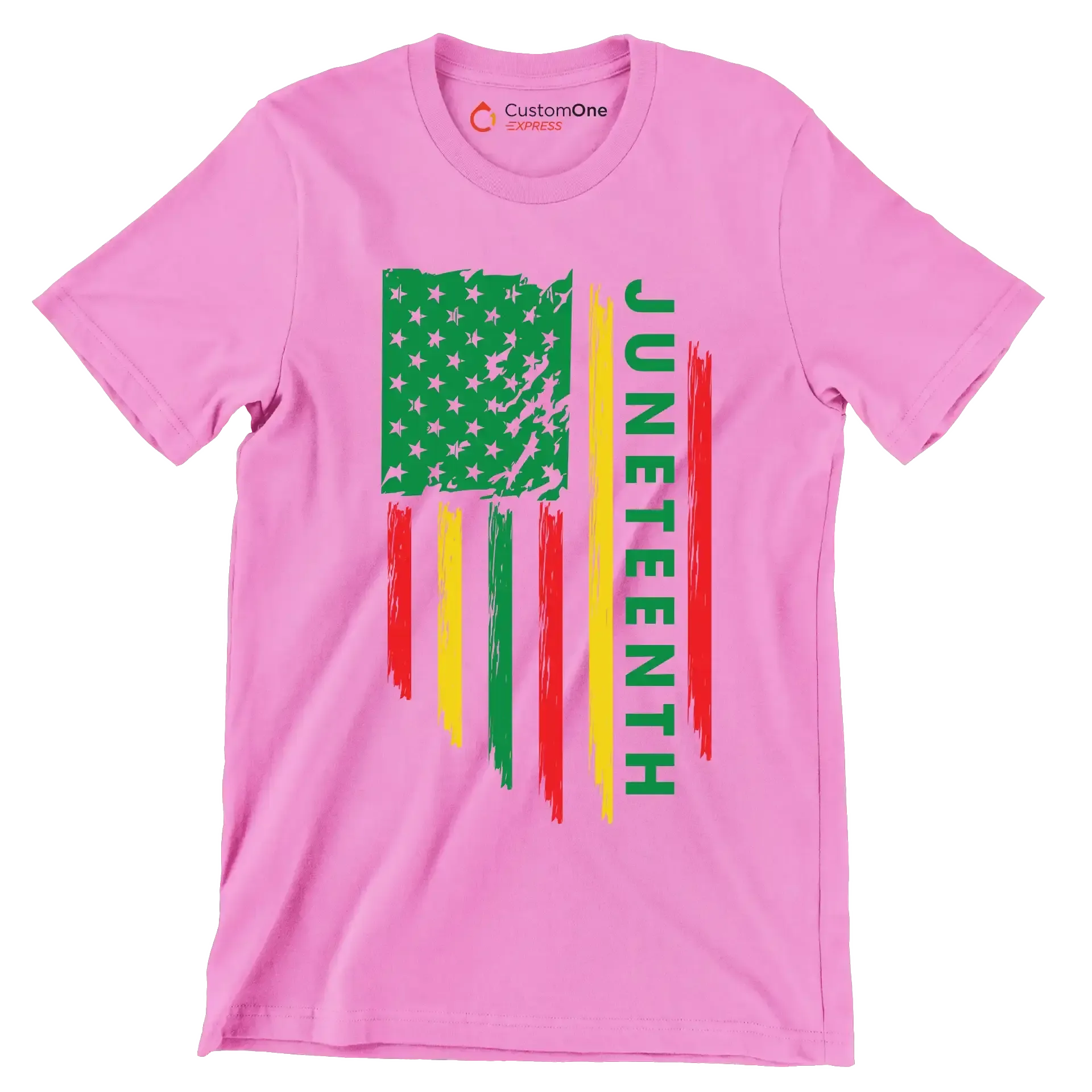 Juneteenth - Martin Luther King T-Shirt-Pink-S-Custom One Express