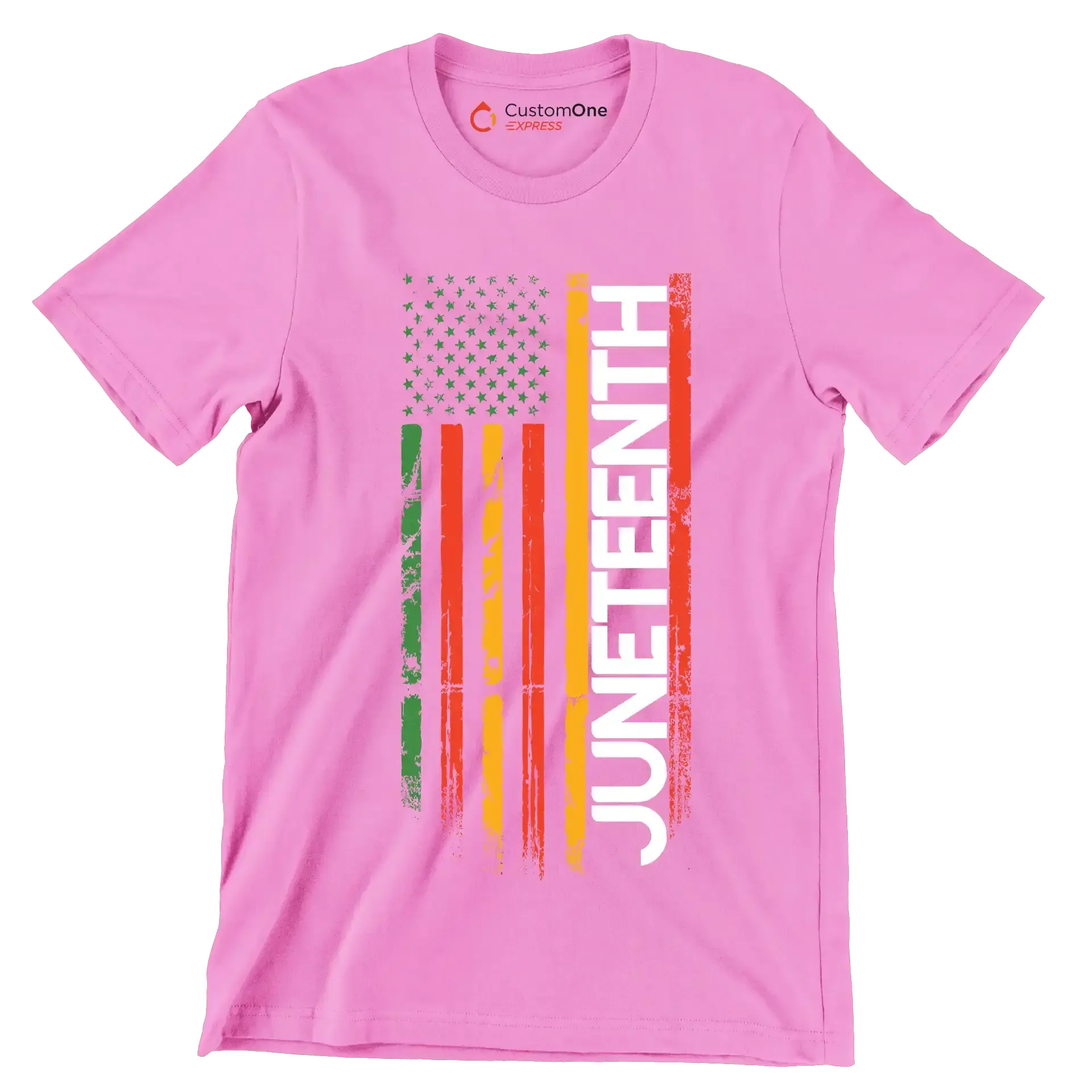 Juneteenth - Martin Luther King T-Shirt-Pink-S-Custom One Express