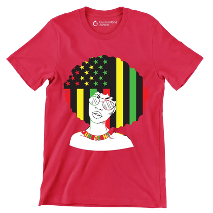 Juneteenth - Martin Luther King T-Shirt-Red-S-Custom One Express