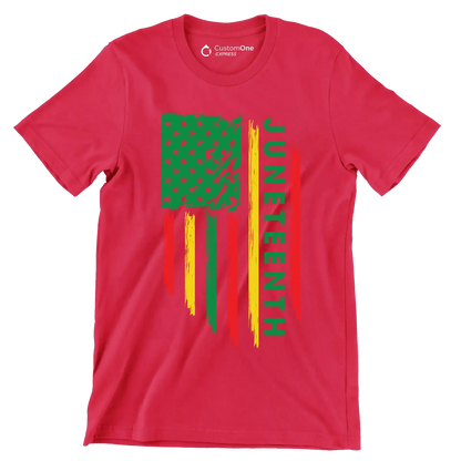 Juneteenth - Martin Luther King T-Shirt-Red-S-Custom One Express